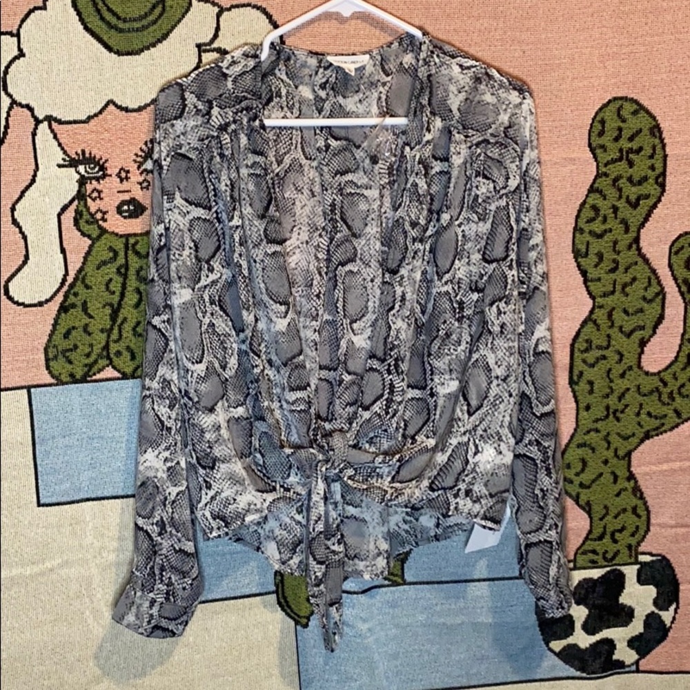 Snake print blouse
